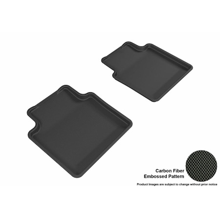 3D Maxpider Second Row Custom Fit Kagu Black Floor Mat For 2010-2016 Buick Lacrosse Models